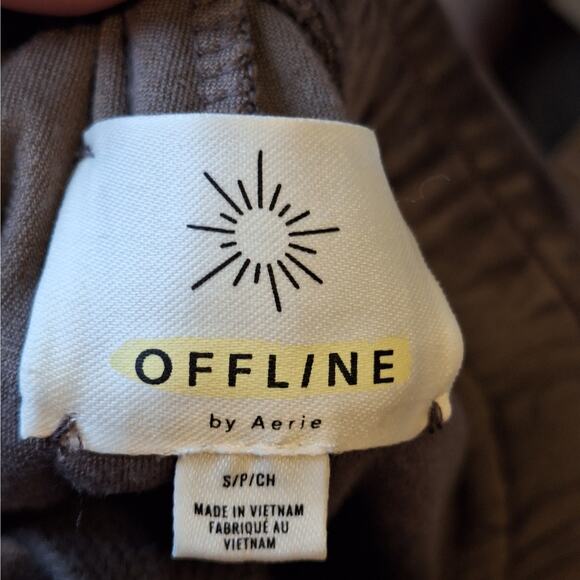 Offline by Aerie Women Small Gray After Party Velour Jogger Track Sweatpants - Picture 4 of 7